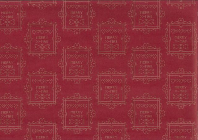 4906 Korsstygn, Röd, Brun Ribb